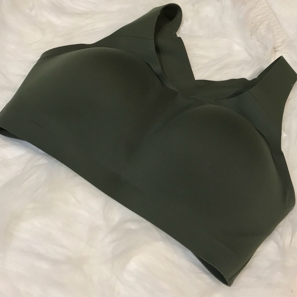 lululemon athletica Olive Green Seamless Padded Sports Bra